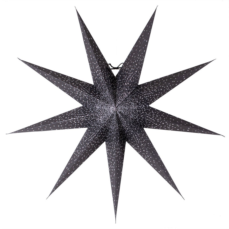 Lisa Christmas Star 80 cm, Black/Silver