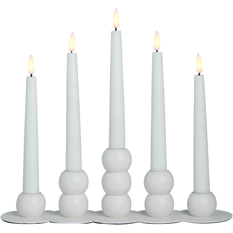 Lykke Advent Candle Holder, White