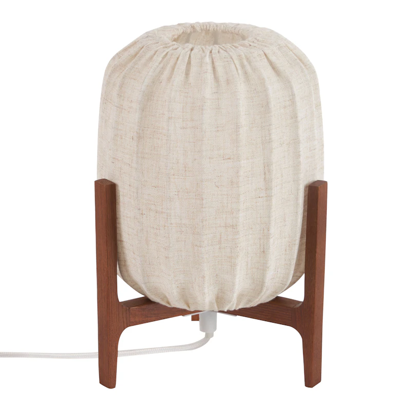 Prisma Mini Table Lamp, Dark Oak / Natural
