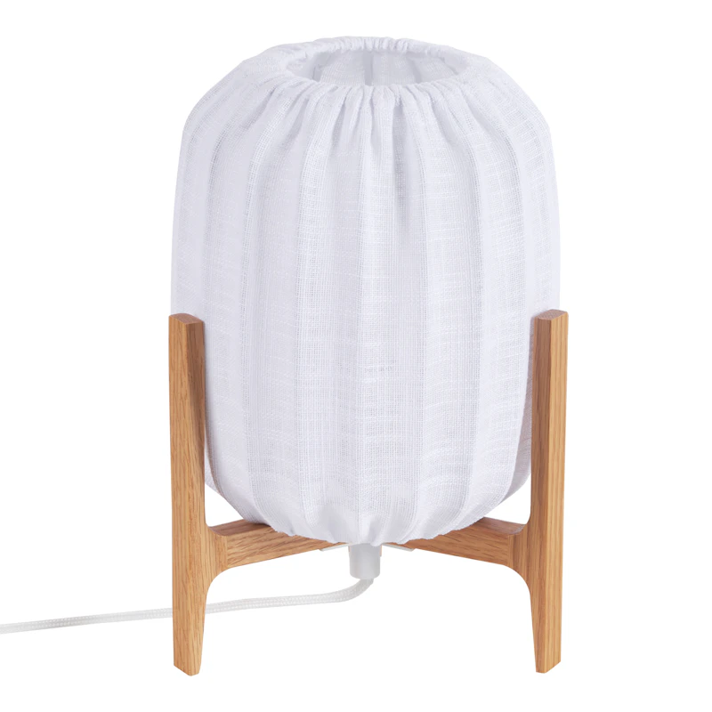 Prisma Mini Table Lamp, Oak / White