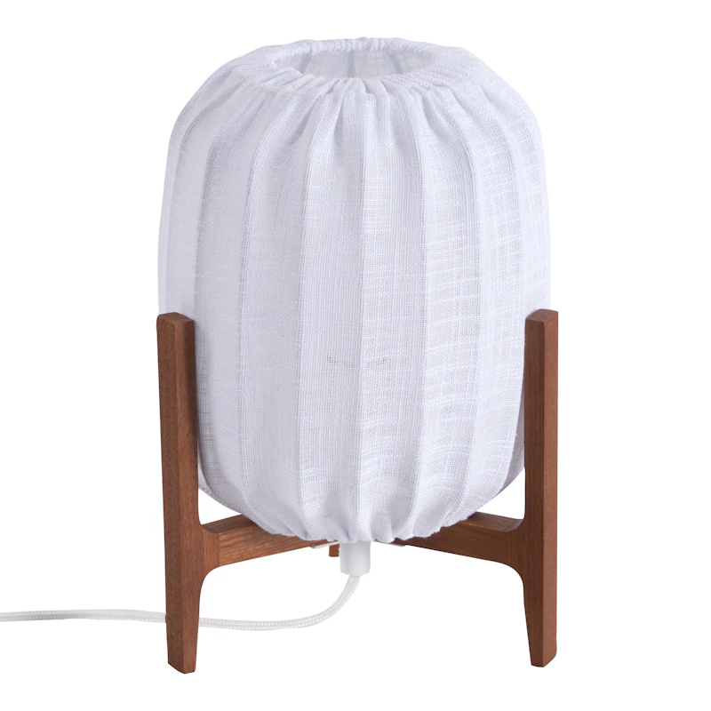 Prisma Mini Table Lamp, Dark Ash / White