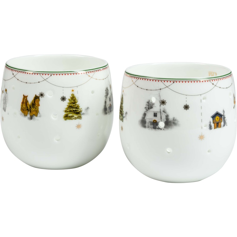 Julemorgen Candle Holder Story 2-pack