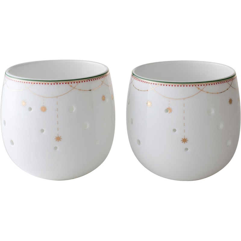 Julemorgen Tealight Holder 2-pack, 6 cm