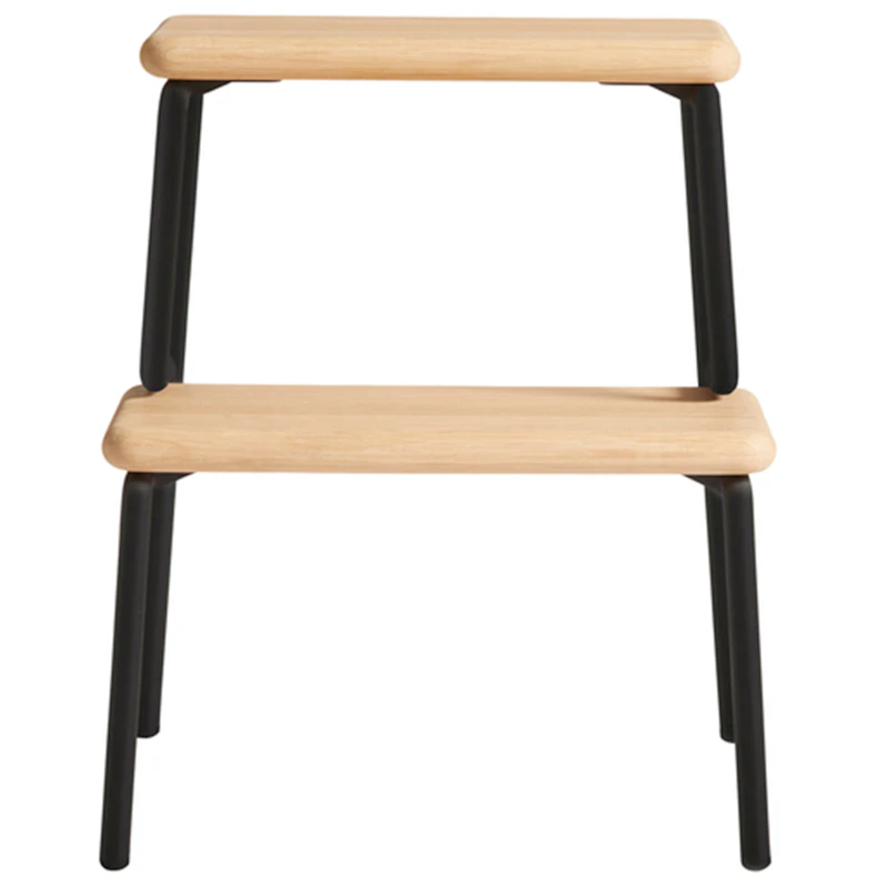 Slalom Step Stool, White Pigmented Oak from Woud | RoyalDesign