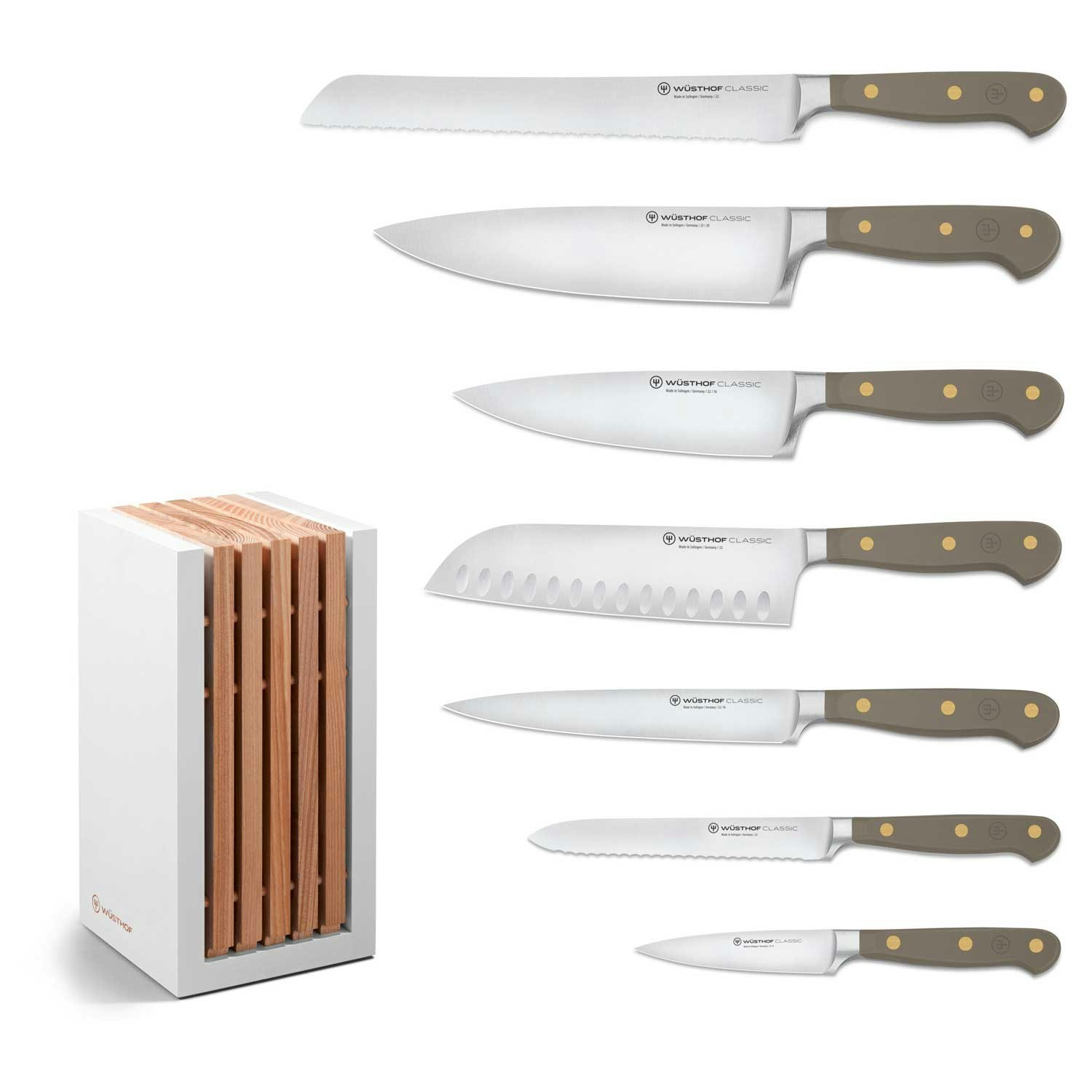 フランス ヴィンテージ Vérigoud ストロースタンド ブルー【s0139】 Classic Colour Knife Set With Knife Block 8 Pieces, Velvet