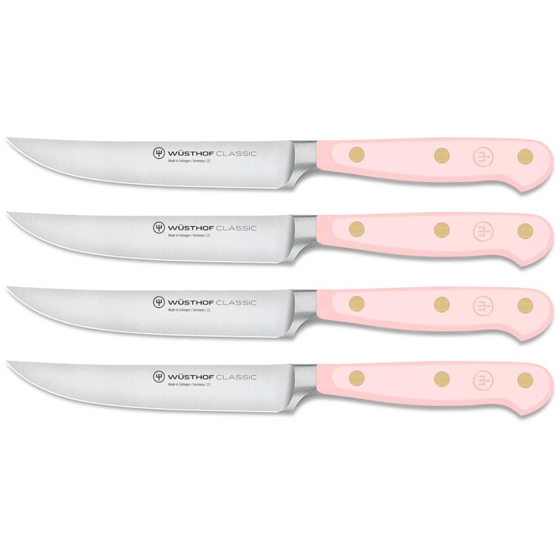 Classic Colour Steak Knives 4-pack, Pink Himalayan Salt
