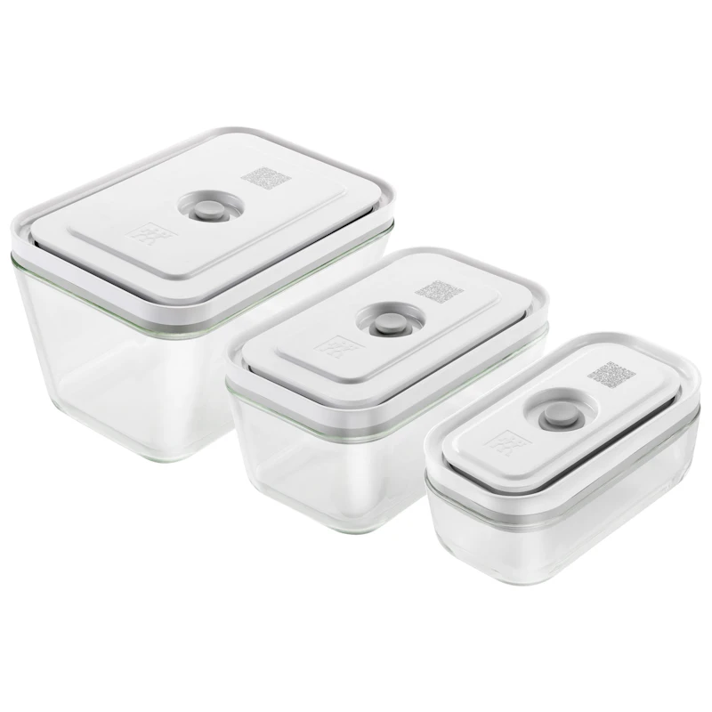 Fresh & Save Set With Vacuum Container 3 Pieces, Borosilicate Glass