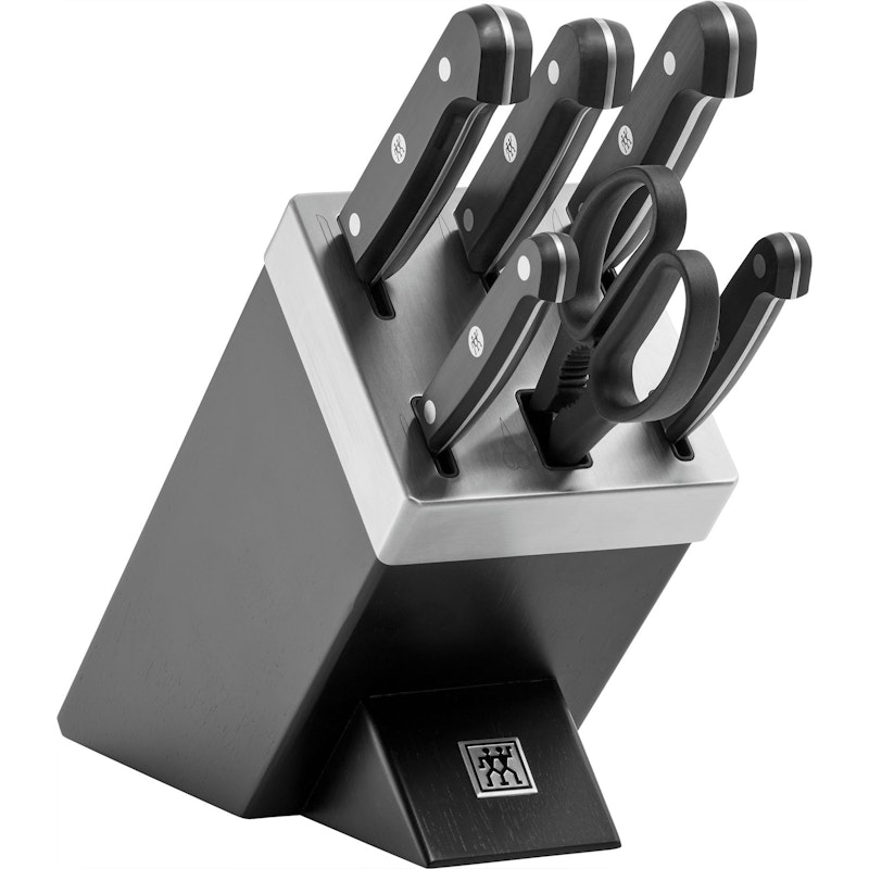 Gourmet Knife Block Self-sharpening, 7 Pieces